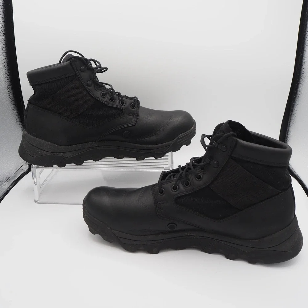 GORUCK MACV-2 Men's Mid Top Tactical Boots Sz 11.5 Triple Black Leather Rucking